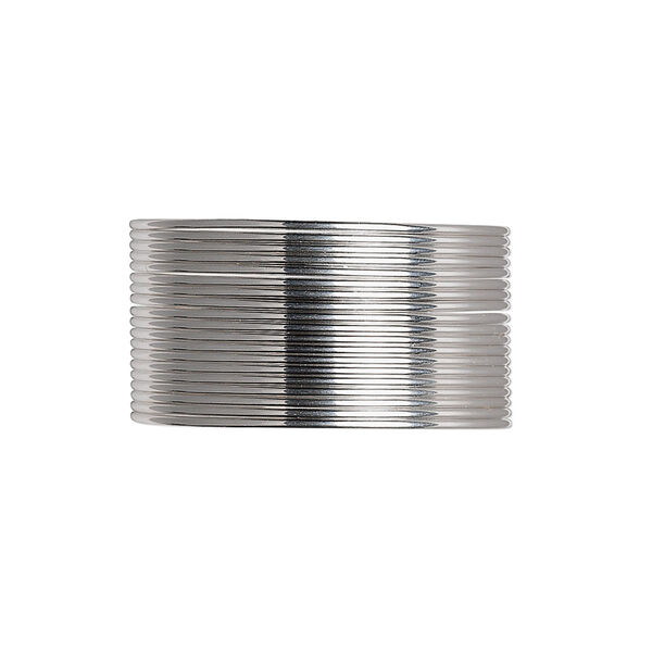 Wire, Beadalon®, stainless steel, 3/4 hard, half-round, 21 gauge. Sold per pkg of 12 meters. image number 0