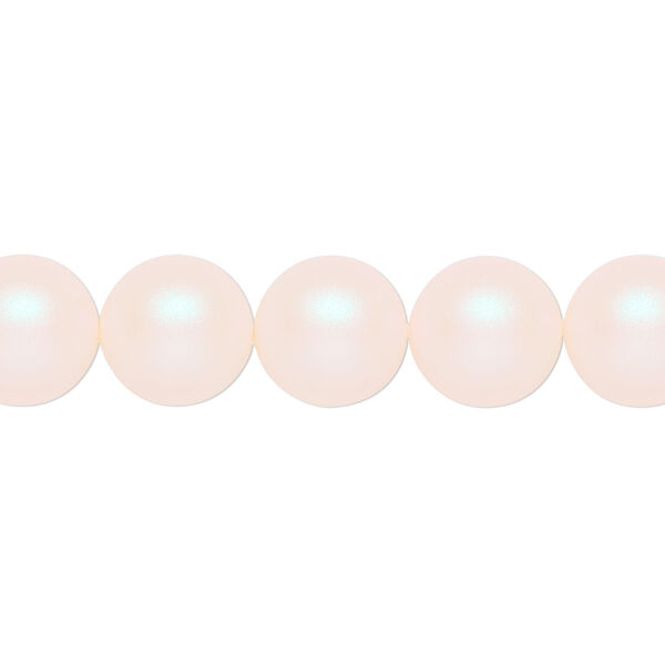 Pearl 25pk pearlescent white, Crystal Passions® 10mm round 5810 image number 0