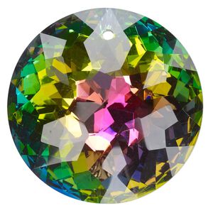 Focal 1pk transparent clear vitrail foil back, Celestial Crystal® 45mm disc