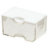 Organizer, Small Containers™, Bead Storage Solutions™, plastic, clear and opaque off-white, 2 x 1-1/8 x 1-1/16 inches. Sold per 8-piece set. image number 1