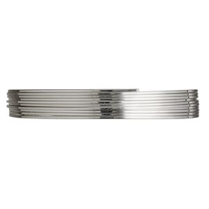 Wire, Beadalon®, stainless steel, 3/4 hard, square, 22 gauge. Sold per pkg of 6.5 meters.