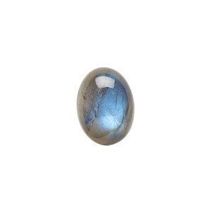 Labradorite 1pkg1, hand-cut calibrated oval cab natural, 16x12mm