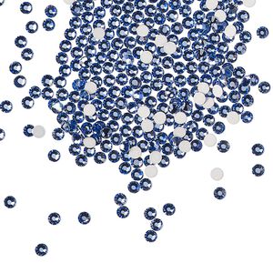 Flat back 1440pk blue violet foil back, Preciosa MAXIMA Czech crystal rhinestone 1.9-2.1mm chaton rose round SS6