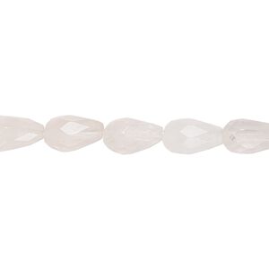 Rose quartz 1pkg1, faceted teardrop bead natural 15.5-16 inch 10x7mm