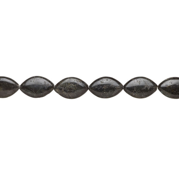 Blue labradorite 1pkg1, puffed marquise bead natural, 15 inch 34x21mm-34x22mm dark image number 1