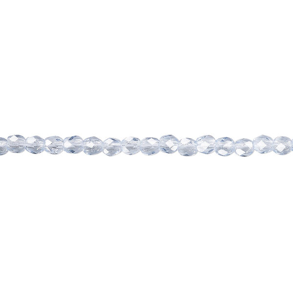 Czech fire-polished glass 1pkg1200, faceted round bead, 3mm image number 0