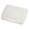 Organizer box, plastic, clear, 14-1/2 x 12-1/2 x 2 1/2-inch, 21 compartments. Sold individually. image number 2
