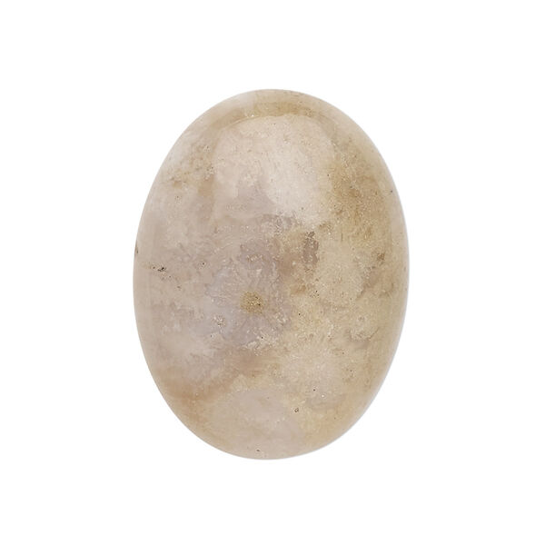 Cabochon, dendritic ocean agate (natural), 30x22mm non-calibrated oval, B grade, Mohs hardness 6-1/2 to 7. Sold individually. image number 0