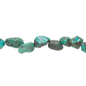 Turquoise 1pkg1, nugget bead 15.5-16 inch small