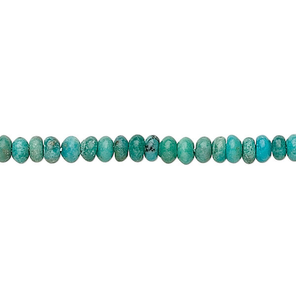 Turquoise 1pkg1, rondelle bead B grade, 15.5-16 inch 4x2mm image number 0