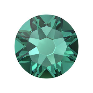 Flat back 1pkg144 Caribbean green foil back, Crystal Passions&reg; Regenerated 3.8-4mm rose round SS16 2088