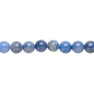 Sunset dumortierite 1pkg1, round bead natural 15.5-16 inch 6mm