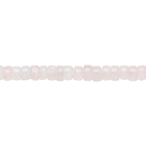 Rose quartz 1pkg1, hand-cut heishi bead natural 15.5-16 inch 4x2mm image number 0