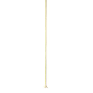 Head pin, gold-plated brass, 2 inches, 21 gauge. Sold per pkg of 1,000.