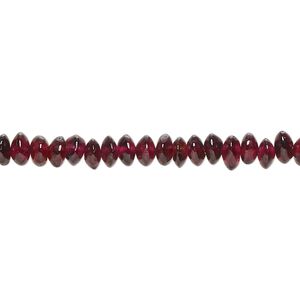 Rhodolite garnet 1pkg1, hand-cut saucer bead natural 13 inch 5x2mm-6x3mm