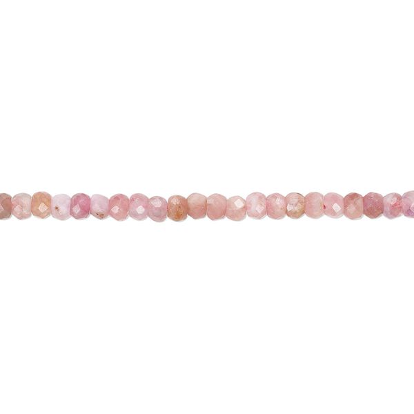 Pink tourmaline 1pkg1, faceted rondelle bead natural 15.5-16 inch 3x2mm-3.5x2.5mm image number 0
