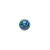 Bead, resin, dark blue / green / turquoise blue, 10mm round. Sold per 15-1/2" to 16" strand. image number 1