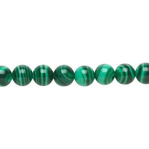 Bead, "malachite" (resin) (imitation), dark and light green, 6mm round. Sold per 15-1/2" to 16" strand.