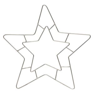 Wire frame, steel, 10-inch star. Sold individually.