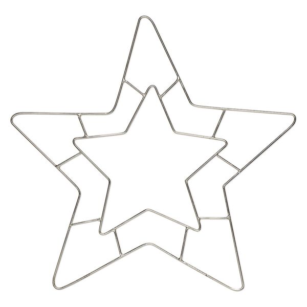 Wire frame, steel, 10-inch star. Sold individually. image number 0