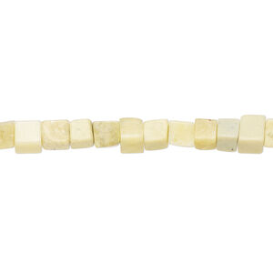 Olive new "jade" 1pkg1, cube bead natural, 15 inch 4-5mm