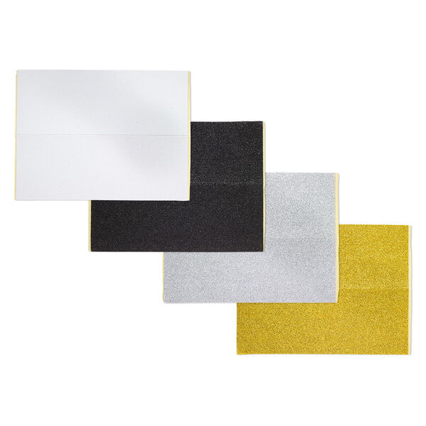 Adhesive strip, Art Edge™, EVA foam, multicolored glitter, 2mm. Sold per pkg of (4) 10-inch sheets. image number 1