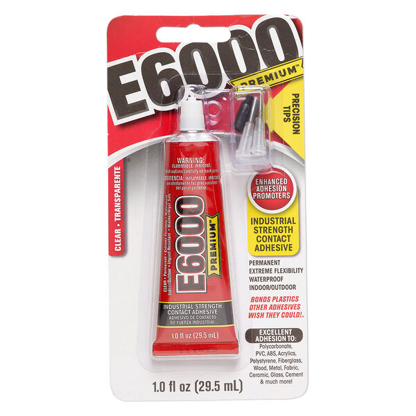 Adhesive E6000® PREMIUM™ 1pk1 tube, 1 fluid ounce, clear image number 0
