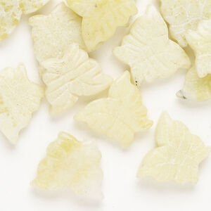 Peridot new "jade" 1pkg24, carved butterfly bead natural 15x12mm-17x13mm