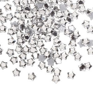 Flat back 720pk crystal foil back, Swarovski® hotfix 4mm star flower 2754