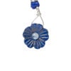 Lapis lazuli / rainbow moonstone 1pkg1, top-drilled hand-cut 1sided carved flower bead natural, 16mm image number 0