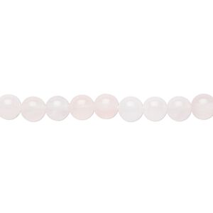 Rose quartz 1pkg1, round bead natural 15.5-16 inch 5mm