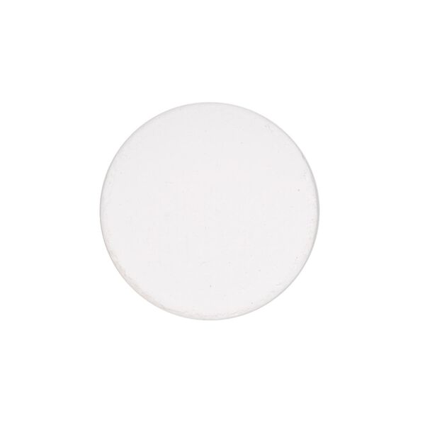 Locket insert, plaster, white, 22.5mm flat round. Sold per pkg of 2. image number 0