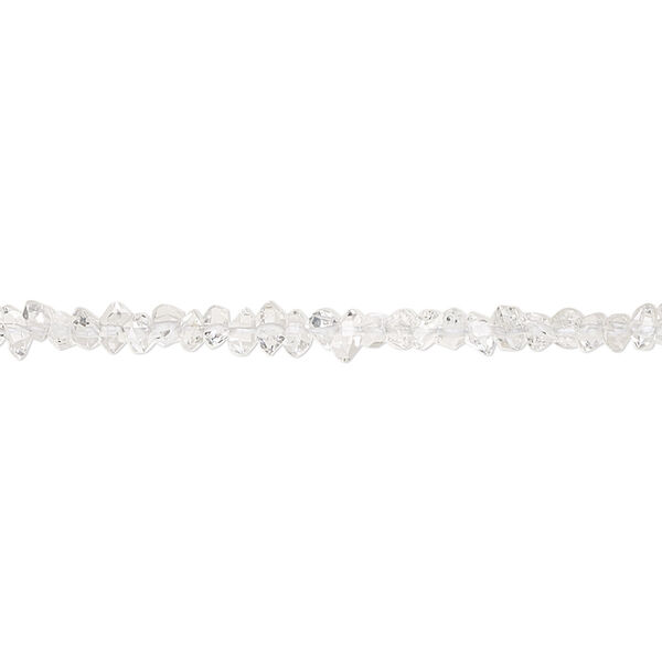 Bead, quartz crystal (natural), 2mm-5x2mm double point, B+ grade, Mohs hardness 7. Sold per 15-1/2" to 16" strand. image number 0