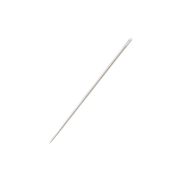 Needle, John James, nickel-plated steel, #10 with 0.64mm eye width, 1-1/4 inches. Sold per pkg of 25. image number 0