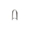 Bail, JBB Findings, ice-pick, antique silver-plated brass, 15x10mm shield with lines, 11.5mm grip length. Sold individually. image number 1