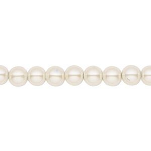 Hemalyke™ 1pkg1, pearlescent round bead 15.5-16 inch 6mm
