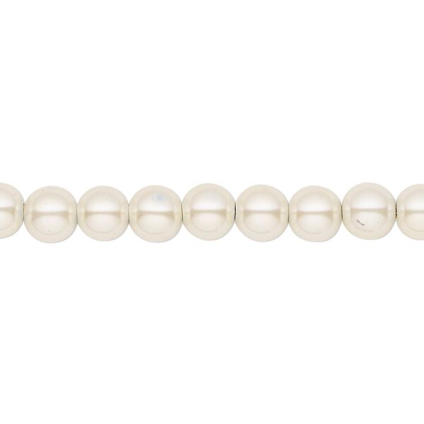 Hemalyke™ 1pkg1, pearlescent round bead 15.5-16 inch 6mm image number 0