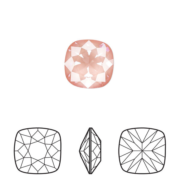 Fancy stone 72pk crystal flamingo ignite, Swarovski® 12mm cushion 4470 image number 0