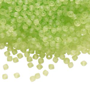Bead 1440pk limecicle matte, Preciosa Czech crystal 3mm bicone