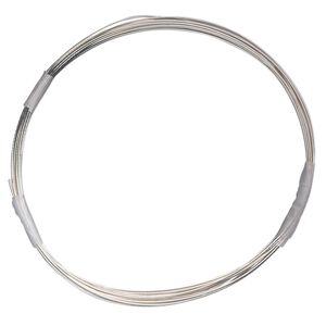 Wire, sterling silver-filled, half-hard, round, 26 gauge. Sold per 100-foot spool.