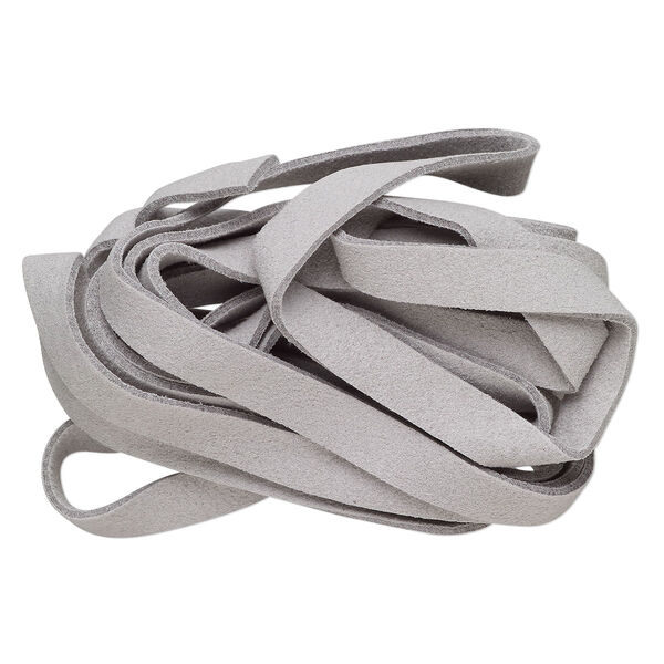Cord, faux suede, lavender-grey, 10mm flat. Sold per pkg of 3 yards. image number 0