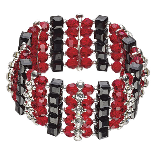 Bracelet, stretch, One of a Kind Jewelry, 8 inches. Only one available. image number 0