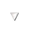 Bail, ice-pick, antiqued sterling silver, 12x11x11mm single-sided triangle, 9mm grip length. Sold individually. image number 0