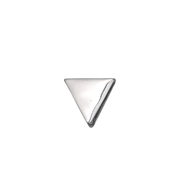 Bail, ice-pick, antiqued sterling silver, 12x11x11mm single-sided triangle, 9mm grip length. Sold individually. image number 0