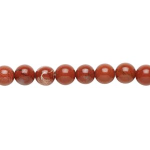Red jasper 1pkg1, round bead natural 15.5-16 inch 6mm