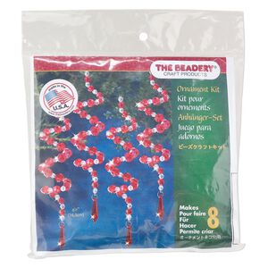 Ornament kit 1pkg1 The Beadery®, polystyrene, twist, mixed colors, ornament (7012)