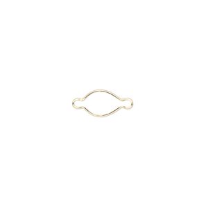Link, Wrap-Tite®, 14Kt gold, 7x5mm pear setting. Sold individually.