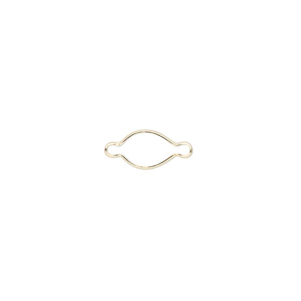Link, Wrap-Tite®, 14Kt gold, 7x5mm pear setting. Sold individually. image number 0