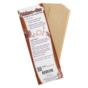 Anti-tarnish strip, Shine-On™ Coppertex®, 7x2-inch rectangle. Sold per pkg of 10.