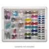 Organizer, Assorted Bead Storage Tray™, Bead Storage Solutions™, plastic, clear and opaque off-white, 13-3/4 x 10-1/2 x 2 inches. Sold per 45-piece set. image number 0